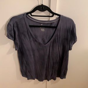 American eagle soft and sexy blue/gray tiedye tee